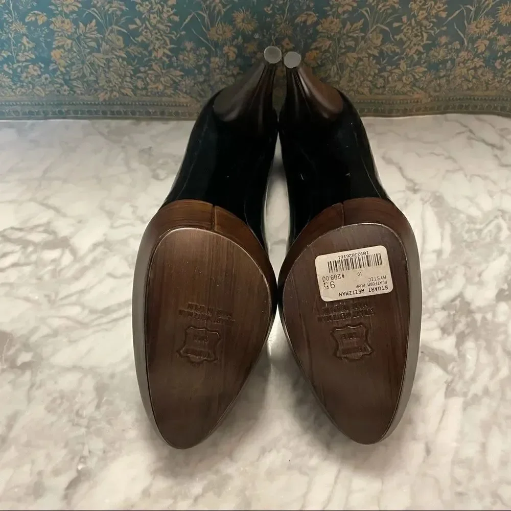 NWT - Stuart Weitzman Patent Platform Pumps